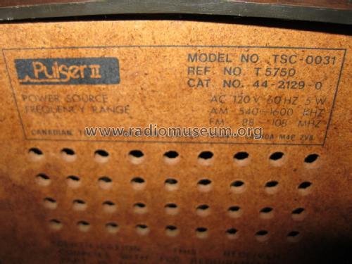 Pulser II TSC-0031; Canadian Tire (ID = 2253463) Radio