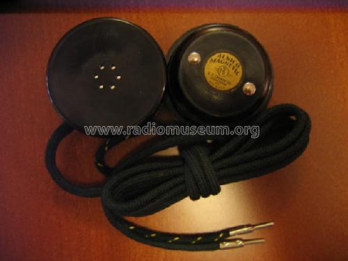 Alnico Magnetic No15 Radio Headset; Cannon, C.F.,Co., (ID = 618781) Speaker-P