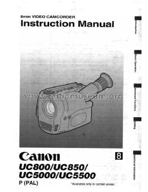 Camcorder UC850; Canon Inc.; Tokyo (ID = 2957458) Enrég.-R