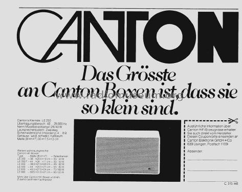 LE350; Canton; Weilrod (ID = 1102749) Altavoz-Au