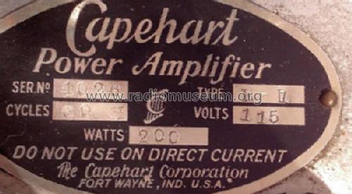 404-E Chateau or 404-ER Ch= W-890 + amp W-891, W-892; 16-E; Capehart Corp.; Fort (ID = 1306471) Radio