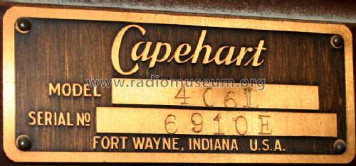 406D Adam Ch= W-877, W-867, W-868, 16-E; Capehart Corp.; Fort (ID = 1324342) Radio