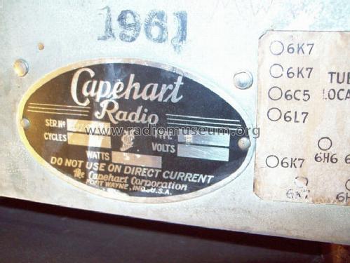 61-E 18th Century Ch= W-890 + amp W-891, W-892; Capehart Corp.; Fort (ID = 1317316) Radio