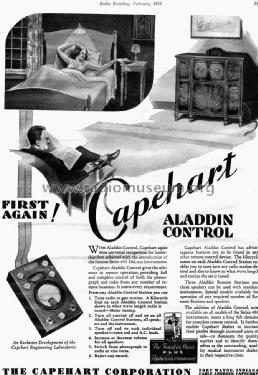 Aladdin Remote Control ; Capehart Corp.; Fort (ID = 1357723) Misc