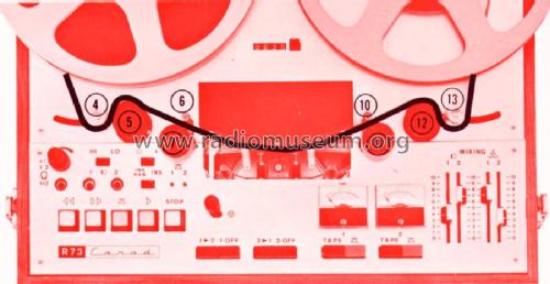Professional Tape Recorder R73; Carad; Kuurne (ID = 3002146) Ton-Bild