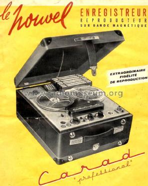 Professional Tape Recorder R 62 PA; Carad; Kuurne (ID = 2398486) Enrég.-R