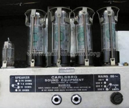 LF Power Amplifier 100 Watt; Carlsbro Sound (ID = 1660303) Ampl/Mixer