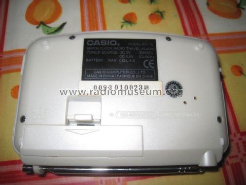 AM/FM Clock Radio Travel Alarm RT-10; CASIO Computer Co., (ID = 1762373) Radio