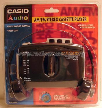 AM/FM Stereo Radio Cassette Player AS-201R; CASIO Computer Co., (ID = 1879726) Radio
