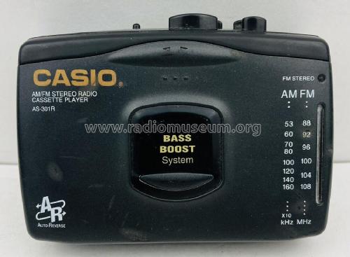 AM/FM Stereo Radio Cassette Player AS-301R; CASIO Computer Co., (ID = 2980308) Radio