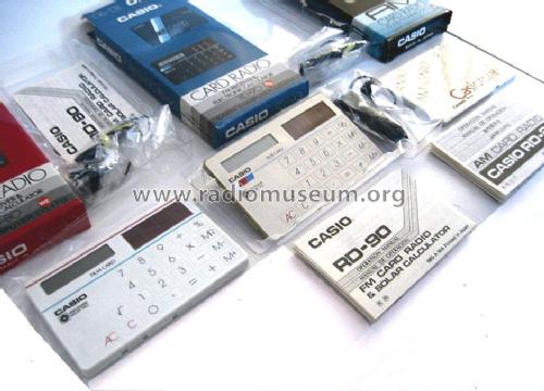 Card Radio - AM Receiver & Electronic Calculator RD-80; CASIO Computer Co., (ID = 1984788) Radio