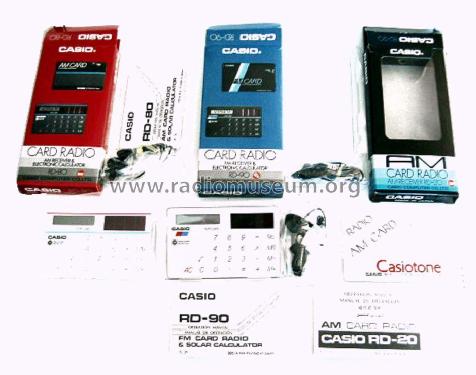 Card Radio - AM Receiver & Electronic Calculator RD-80; CASIO Computer Co., (ID = 1984791) Radio