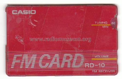 FM Card Radio RD-10; CASIO Computer Co., (ID = 1029684) Radio