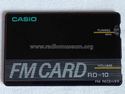 FM Card Radio RD-10; CASIO Computer Co., (ID = 797544) Radio