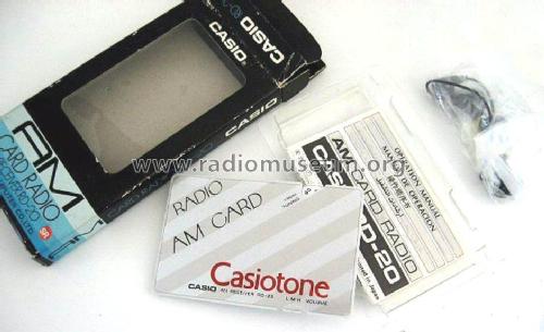 FM Card Radio RD-20; CASIO Computer Co., (ID = 1984797) Radio