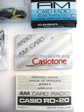 FM Card Radio RD-20; CASIO Computer Co., (ID = 1984798) Radio