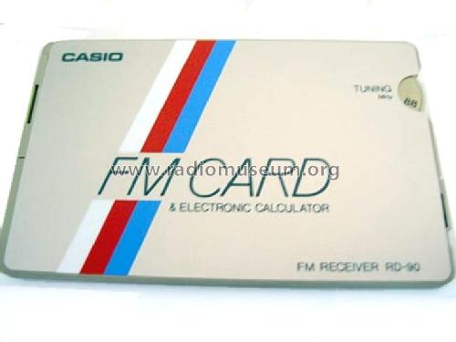 Card Radio - FM Receiver & Electronic Calculator RD-90; CASIO Computer Co., (ID = 1984787) Radio