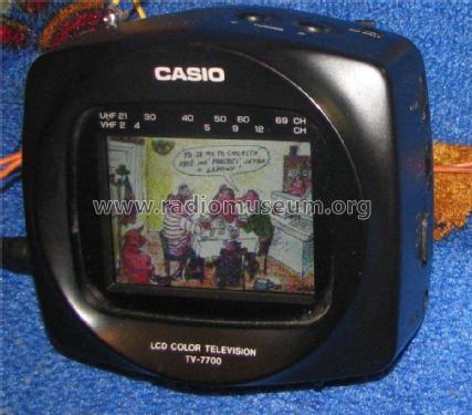 LCD Color Television TV-7700 - TV-7700P; CASIO Computer Co., (ID = 1727528) Televisore