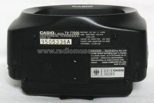 LCD Color Television TV-7700 - TV-7700Q; CASIO Computer Co., (ID = 2039355) Fernseh-E