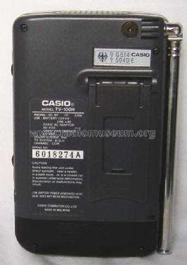 LCD ColorTelevision TV-100N; CASIO Computer Co., (ID = 1728616) Fernseh-E