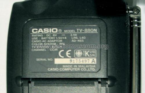 LCD Colour Television TV-880N; CASIO Computer Co., (ID = 2451180) Television