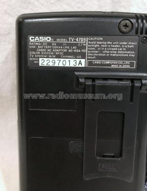 LCD Pocket Color Television TV-470B; CASIO Computer Co., (ID = 2694019) Televisore