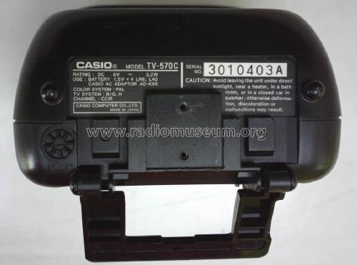 LCD Pocket Color Television TV-570; CASIO Computer Co., (ID = 1498968) Fernseh-E