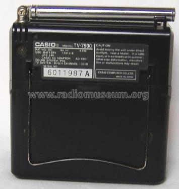 LCD Pocket Color Television TV-7500; CASIO Computer Co., (ID = 1728775) Televisión