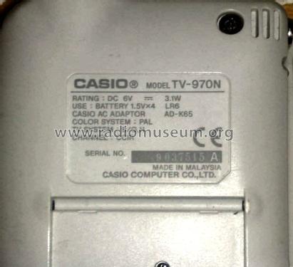 LCD Pocket Color Television TV-970 ; CASIO Computer Co., (ID = 1397663) Television