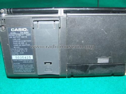 Pocket Color Television TV-1000; CASIO Computer Co., (ID = 1586128) Television