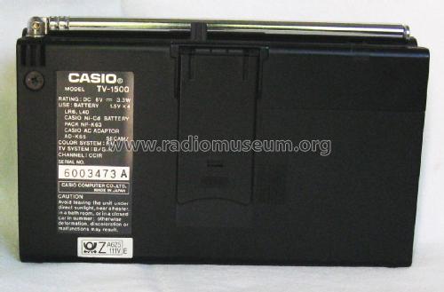 Pocket Color Television TV-1500; CASIO Computer Co., (ID = 2033762) Televisore