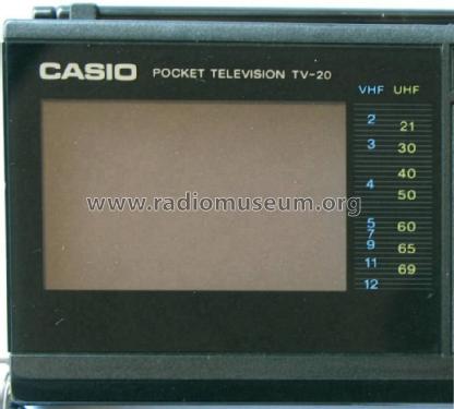 Pocket Television TV-20; CASIO Computer Co., (ID = 1435465) Television