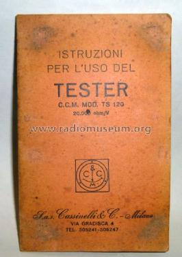 Tester TS120; Cassinelli, S.a.s., (ID = 1450034) Equipment