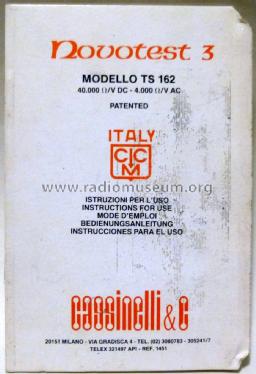 Multimeter Novotest 3 TS162; Cassinelli, S.a.s., (ID = 1450144) Ausrüstung