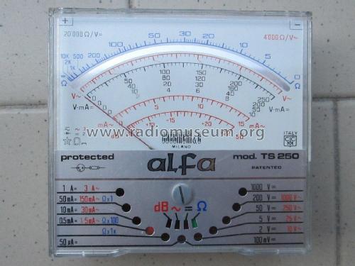 Multimeter alfa TS250; Cassinelli, S.a.s., (ID = 1997370) Equipment