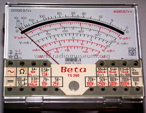 Multimetro Beta TS 260; Cassinelli, S.a.s., (ID = 1975511) Ausrüstung