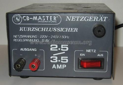 Netzgerät kurzschlussicher 13,8V ; CB-Master Marke; (ID = 2794061) Power-S