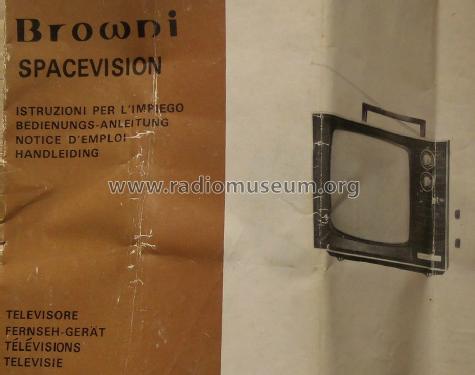 Browni Transistor TV - Spacevision TB-12E AD; CBC Charles Brown (ID = 1707418) Television