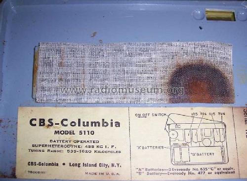 5110 Ch= 4P2; CBS-Columbia Inc.; (ID = 376825) Radio