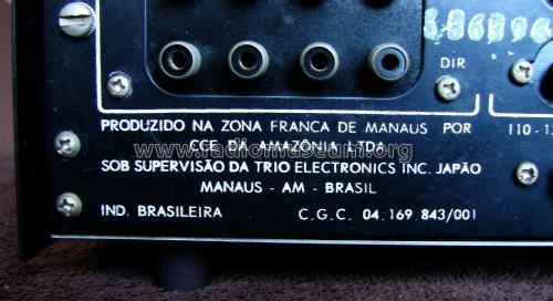 Amplificador KA2000A; CCE - Indústria e (ID = 1976685) Ampl/Mixer