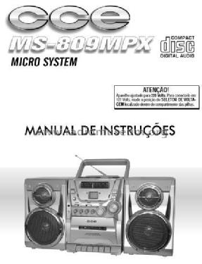 MS-809MPX; CCE - Indústria e (ID = 1977334) Radio