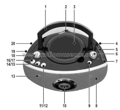 Rádio Estéreo com CD Player RC-70MPX; CCE - Indústria e (ID = 2611464) Radio