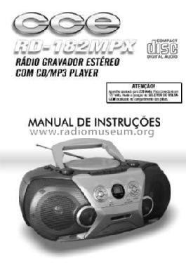 Rádio Gravador com CD RD-182MPX; CCE - Indústria e (ID = 1977286) Radio