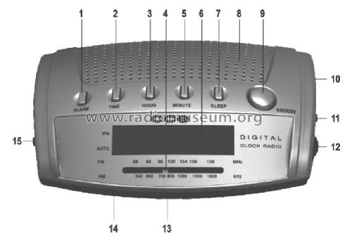 Rádio Relógio RL-10X; CCE - Indústria e (ID = 2612428) Radio