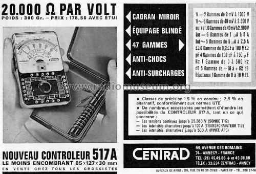 Multimeter 517 A; Centrad; Annecy (ID = 388481) Ausrüstung