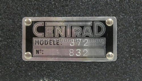 Oscilloscope 372; Centrad; Annecy (ID = 1430419) Equipment