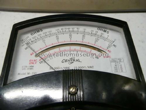 Analog Multimeter M-350; Central Co. Ltd.; (ID = 1496176) Equipment