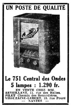 751; Central des Ondes, (ID = 1914417) Radio