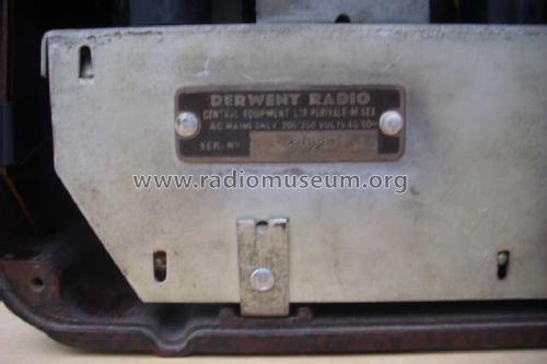 Derwent ; Central Equipment , (ID = 779233) Radio
