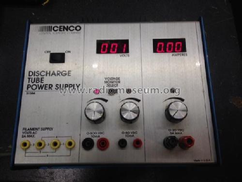 Discharge Tube Power Supply 31384; Central Scientific (ID = 1955007) Equipment